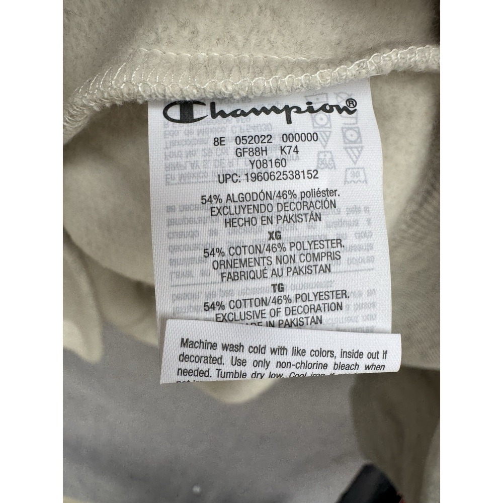 Champion Gray Powerblend Crewneck Sweatshirt Size XL NWT Casual Athletic - Picture 6 of 7